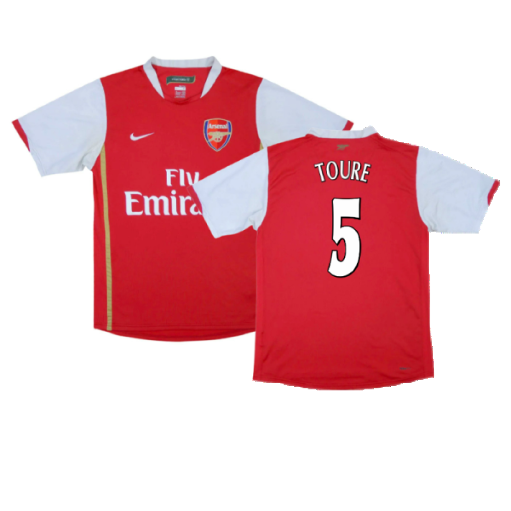 Arsenal 2006-08 Home Shirt (XL) (Excellent) (Toure 5)_0