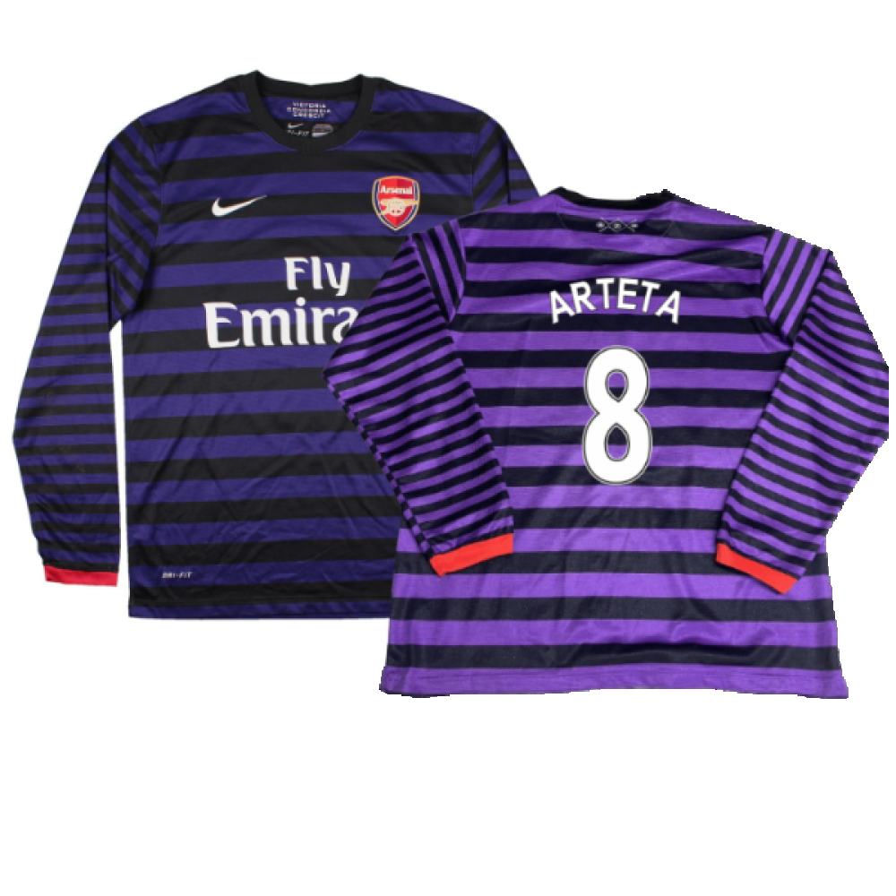 Arsenal 2012-13 Away Long Sleeve Shirt (M) (Good) (Arteta 8)_0