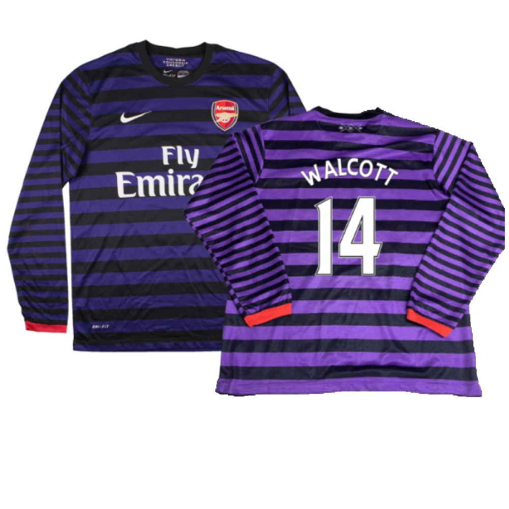 Arsenal 2012-13 Away Long Sleeve Shirt (M) (Good) (Walcott 14)_0