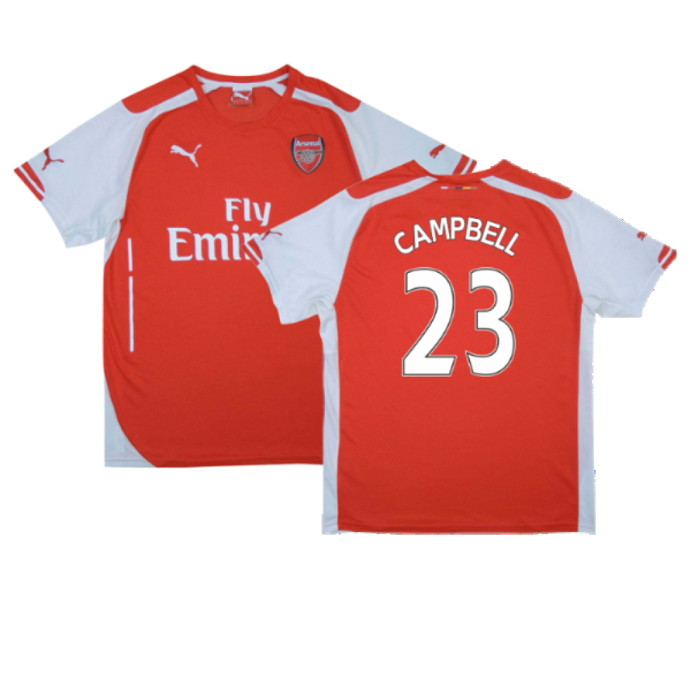 Arsenal 2014-15 Home Shirt (S) (Excellent) (CAMPBELL 23)_0