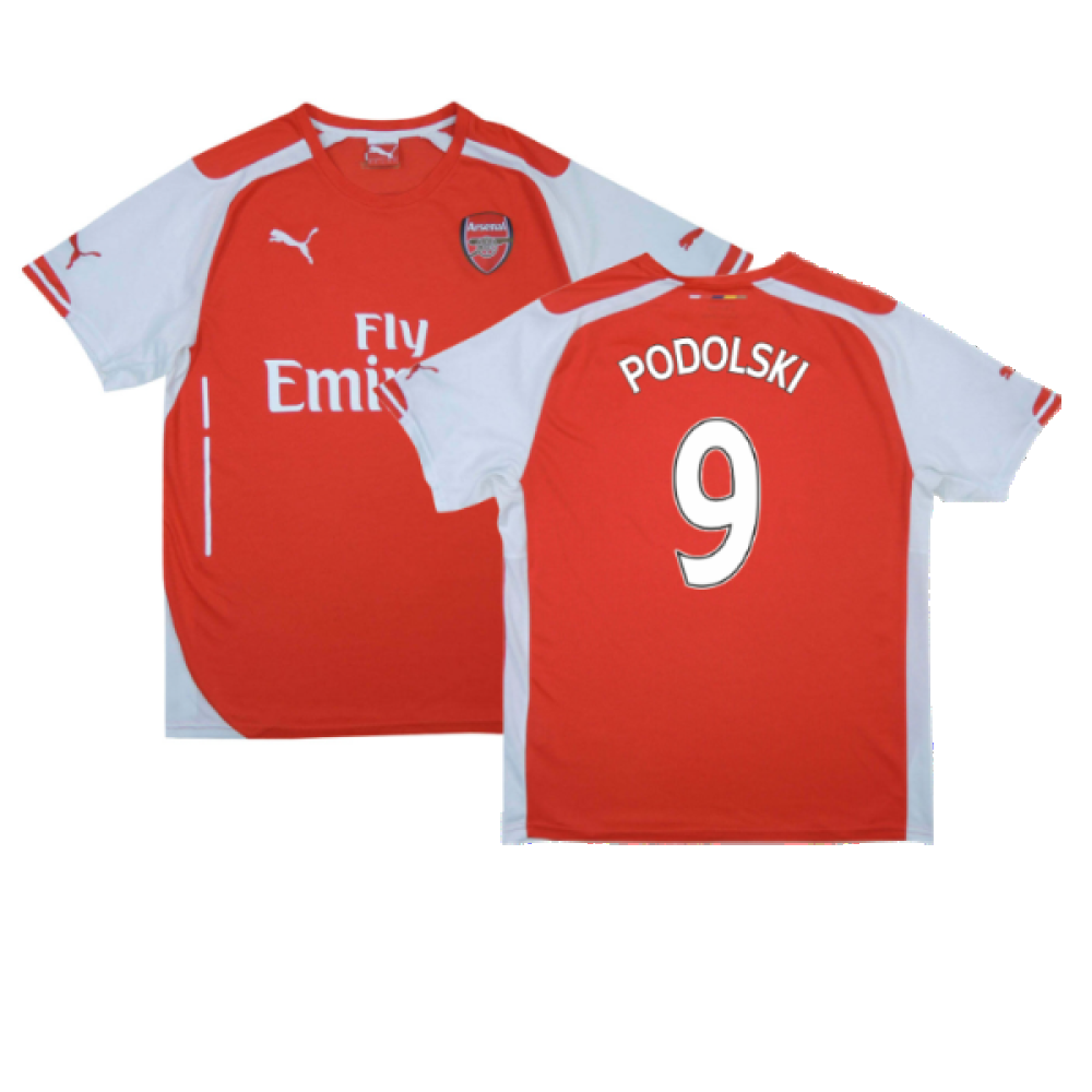 Arsenal 2014-15 Home Shirt (XS) (Excellent) (Podolski 9)_0