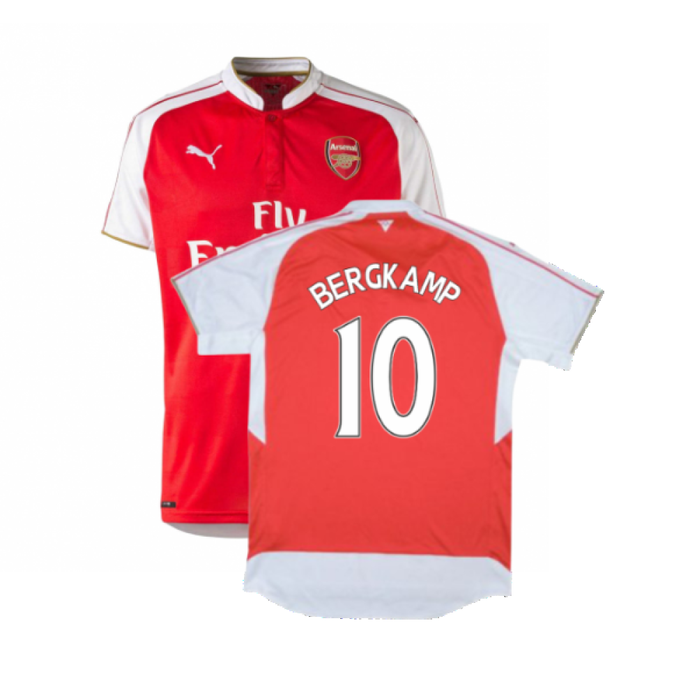 Arsenal 2015-16 Home Shirt (Excellent) (BERGKAMP 10)_0