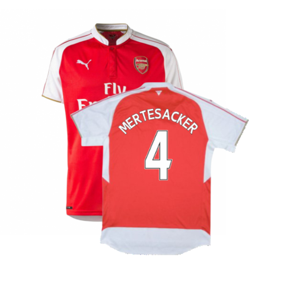 Arsenal 2015-16 Home Shirt (M) (Excellent) (Mertesacker 4)_0