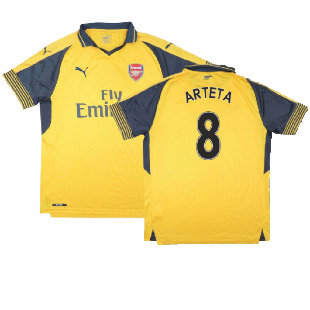 Arsenal 2016-17 Away Shirt (S) (Excellent) (ARTETA 8)_0