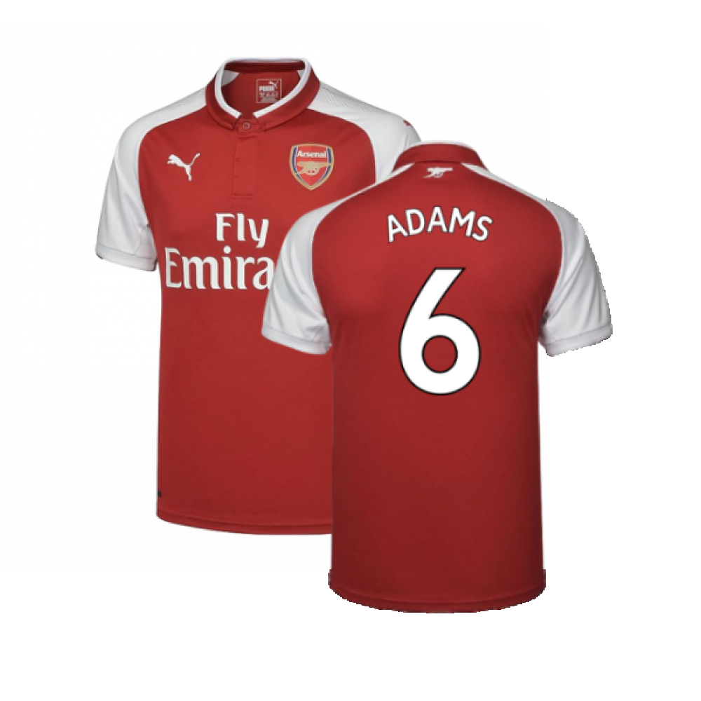 Arsenal 2017-18 Home Shirt (Very Good) (Adams 6)_0