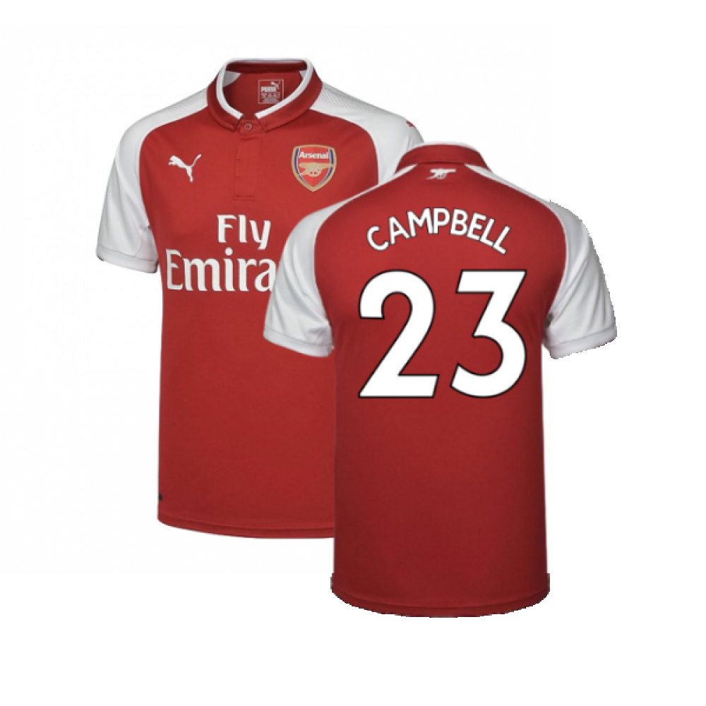 Arsenal 2017-18 Home Shirt (Excellent) (Campbell 23)_0