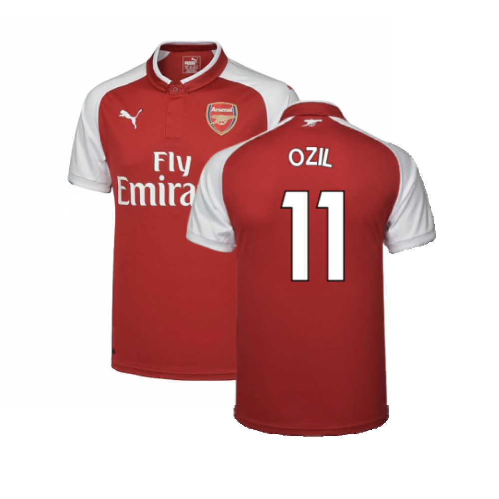 Arsenal 2017-18 Home Shirt (Excellent) (Ozil 11)_0