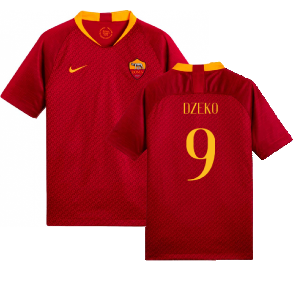 AS Roma 2018-19 Home Shirt (Mint) (Dzeko 9)_0