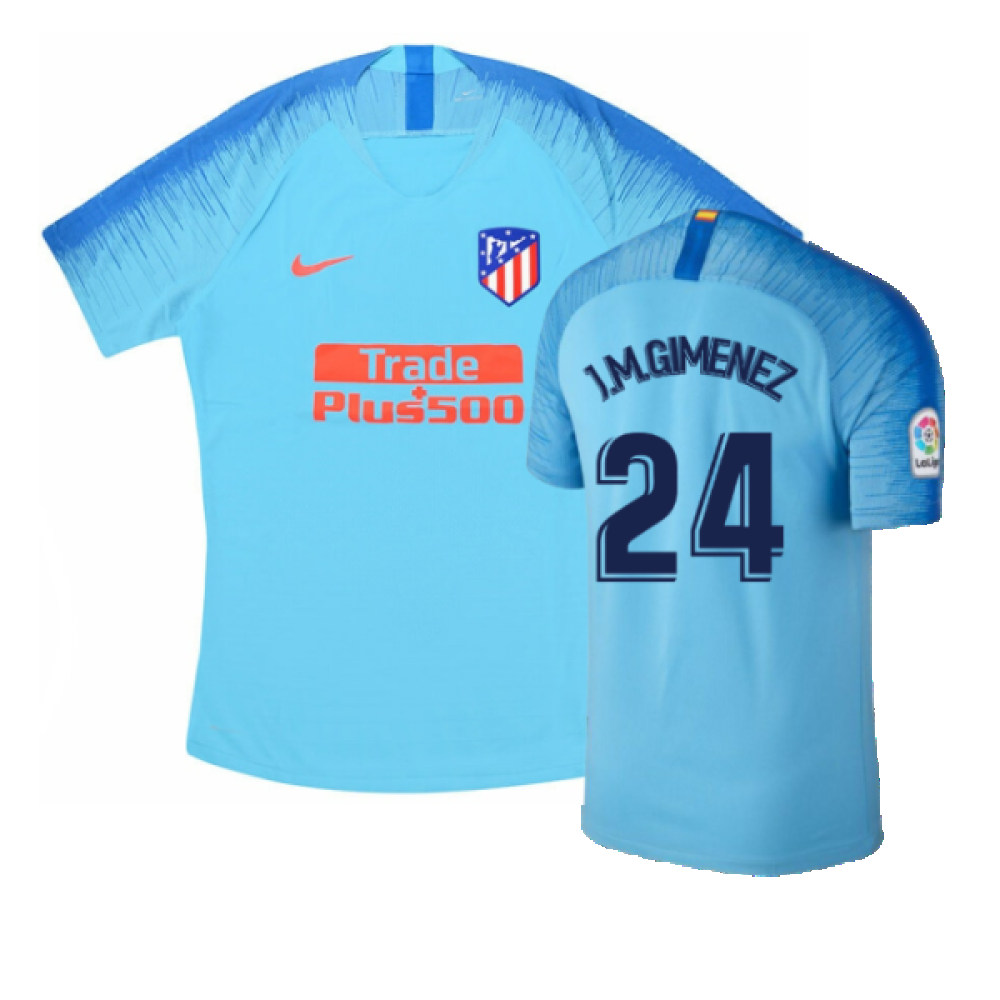 Atletico Madrid 2018-19 Away Shirt (M) (Good) (J.M.Gimenez 24)_0