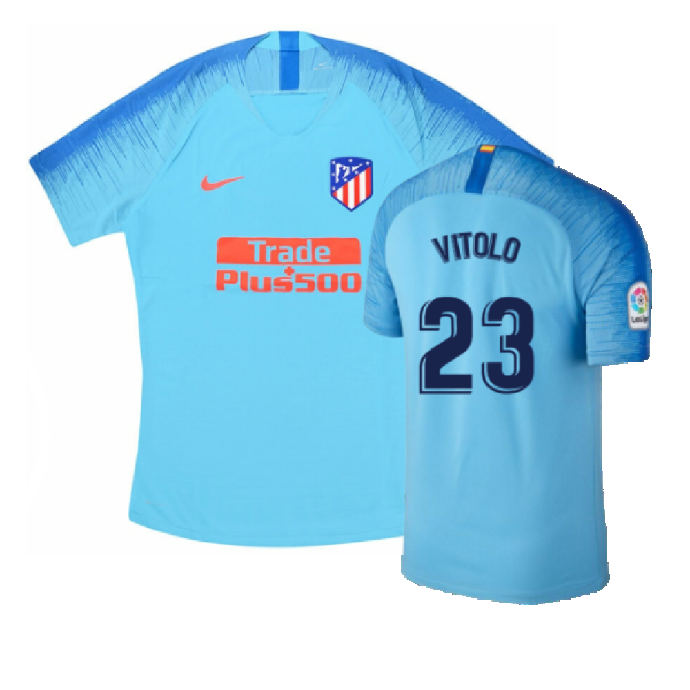 Atletico Madrid 2018-19 Away Shirt (S) (Mint) (Vitolo 23)_0