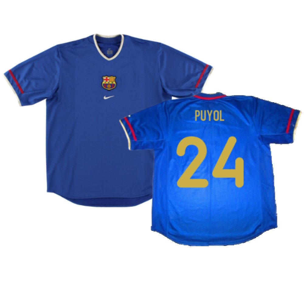 Barcelona 2001-02 Third Shirt (M) (Fair) (Puyol 24)_0