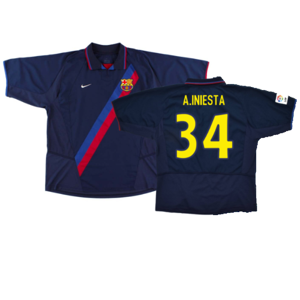 Barcelona 2002-04 Away (Excellent) (A.Iniesta 34)_0