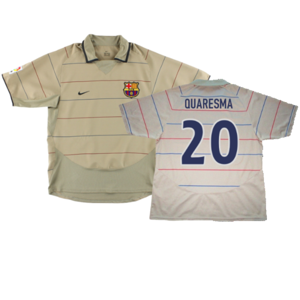 Barcelona 2003-04 Away Shirt (M) (Excellent) (Quaresma 20)_0