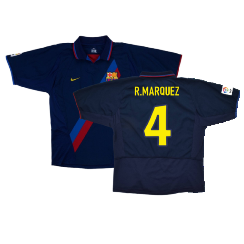 Barcelona 2003-04 Third Shirt (L) (Fair) (R.Marquez 4)_0