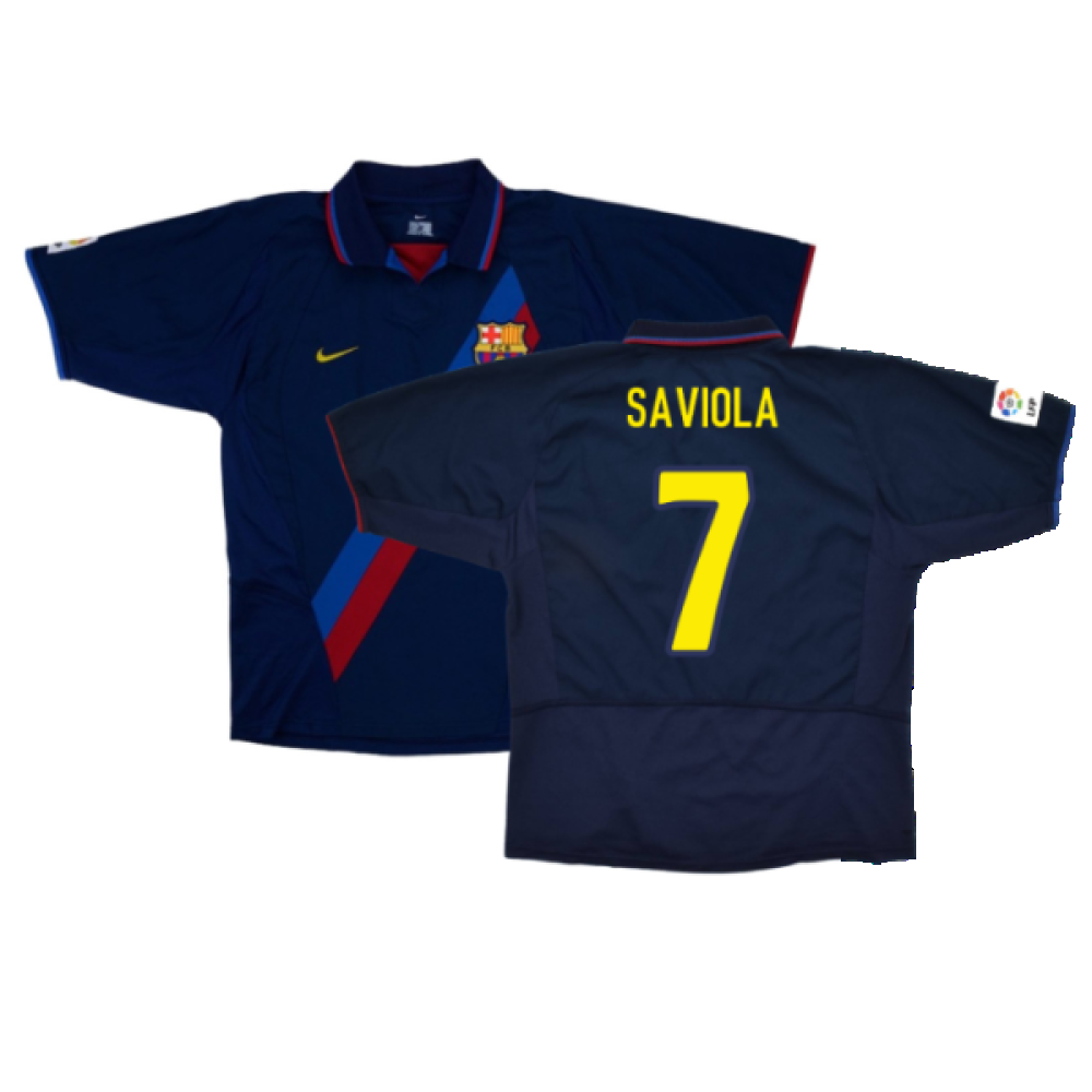 Barcelona 2003-04 Third Shirt (L) (Fair) (Saviola 7)_0