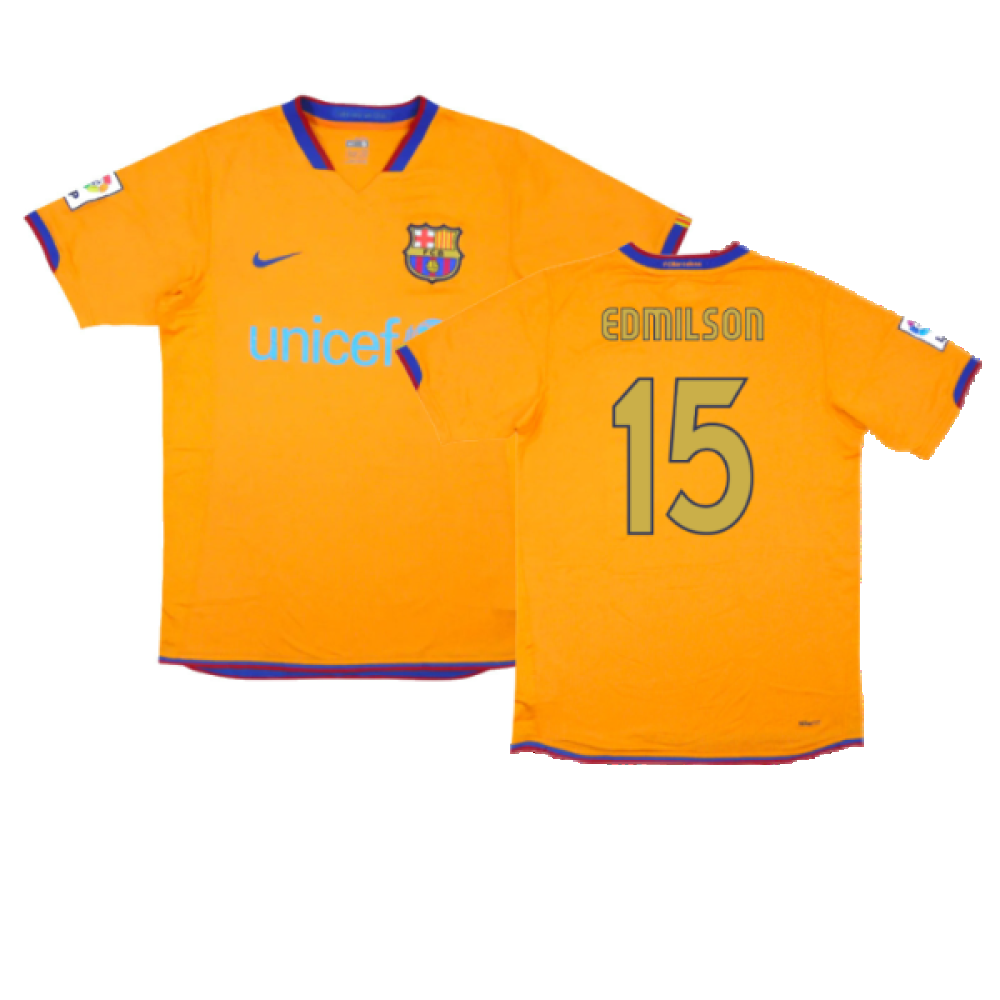 Barcelona 2006-07 Away Shirt (XL) (Good) (Edmilson 15)_0