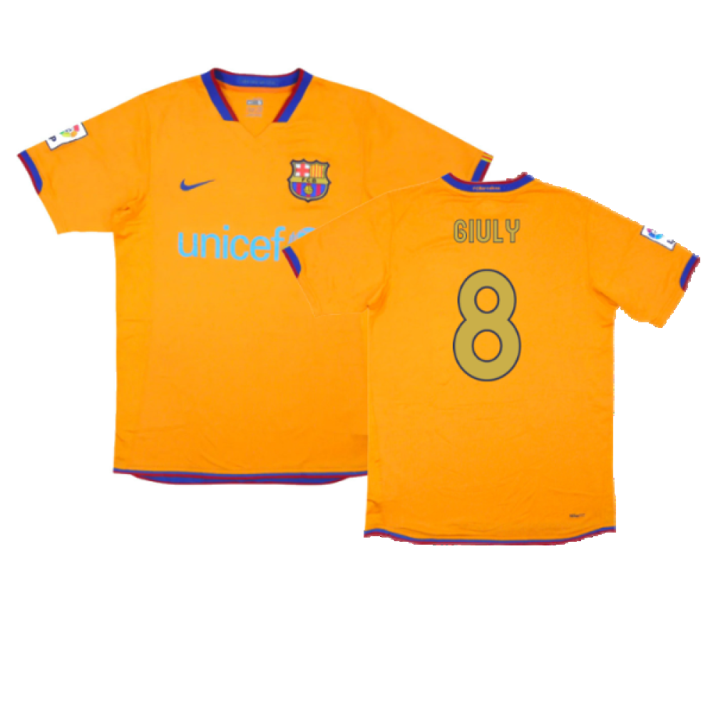 Barcelona 2006-07 Away Shirt (XL) (Good) (Giuly 8)_0