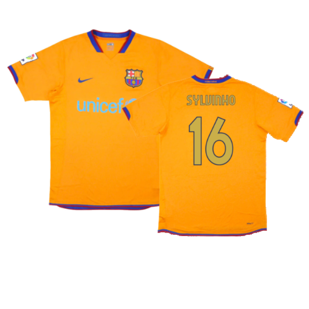 Barcelona 2006-07 Away Shirt (Excellent) (Sylvinho 16)_0