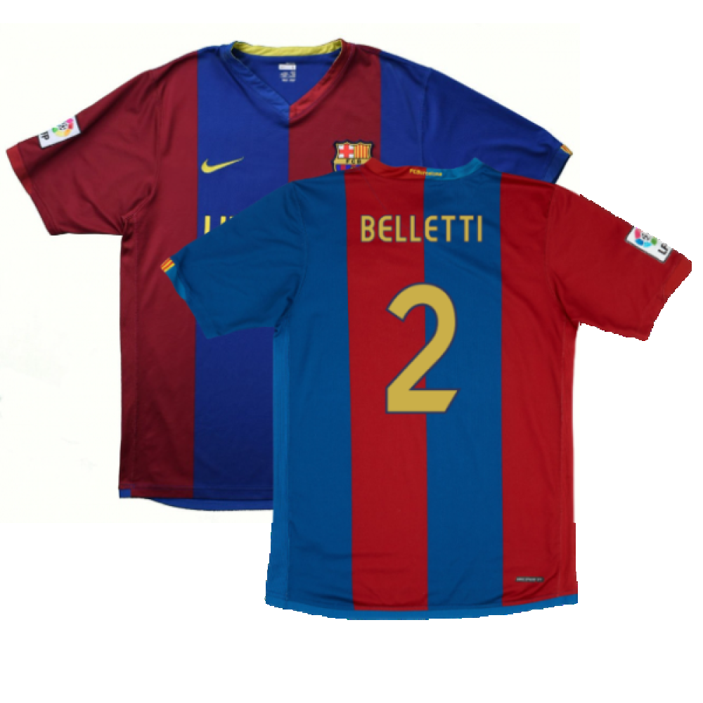 Barcelona 2006-07 Home Shirt (L) (Very Good) (Belletti 2)_0