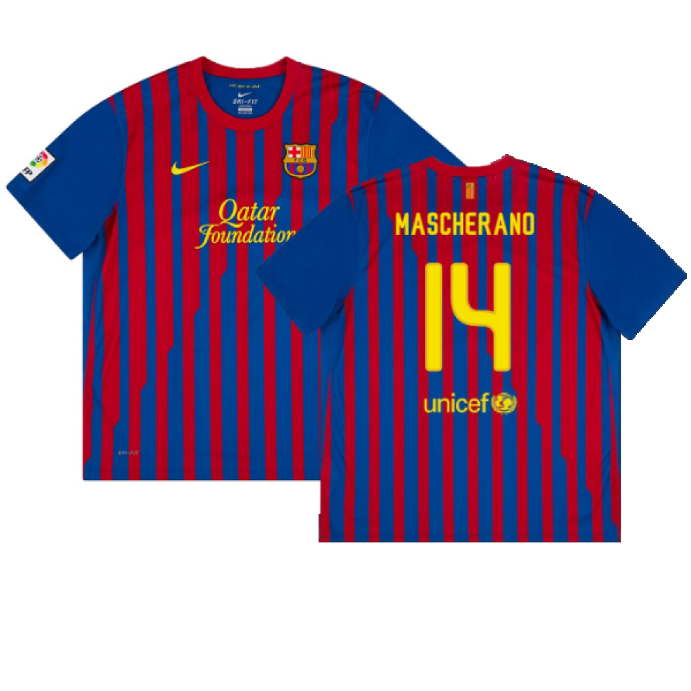 Barcelona 2011-12 Home Shirt (LB) (Good) (Mascherano 14)_0