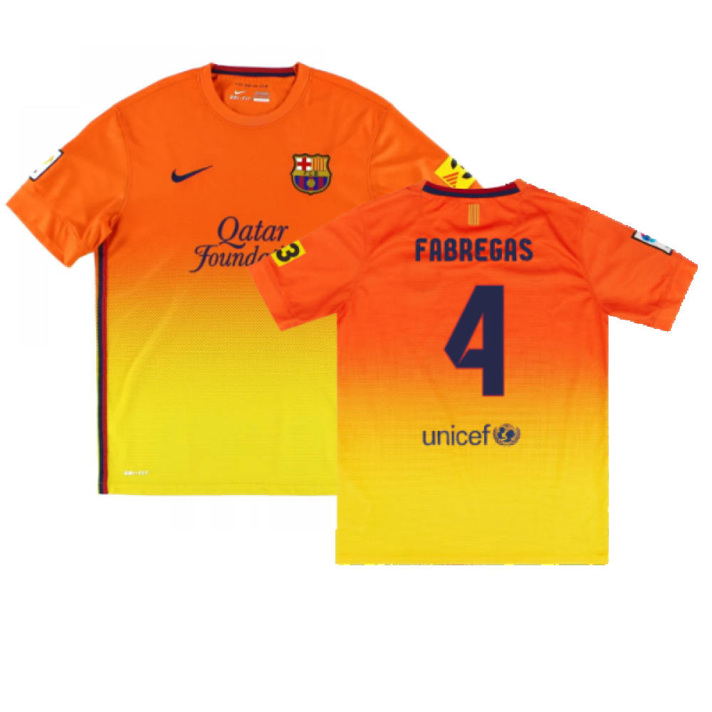 Barcelona 2012-13 Away Shirt (L) (Very Good) (Fabregas 4)_0