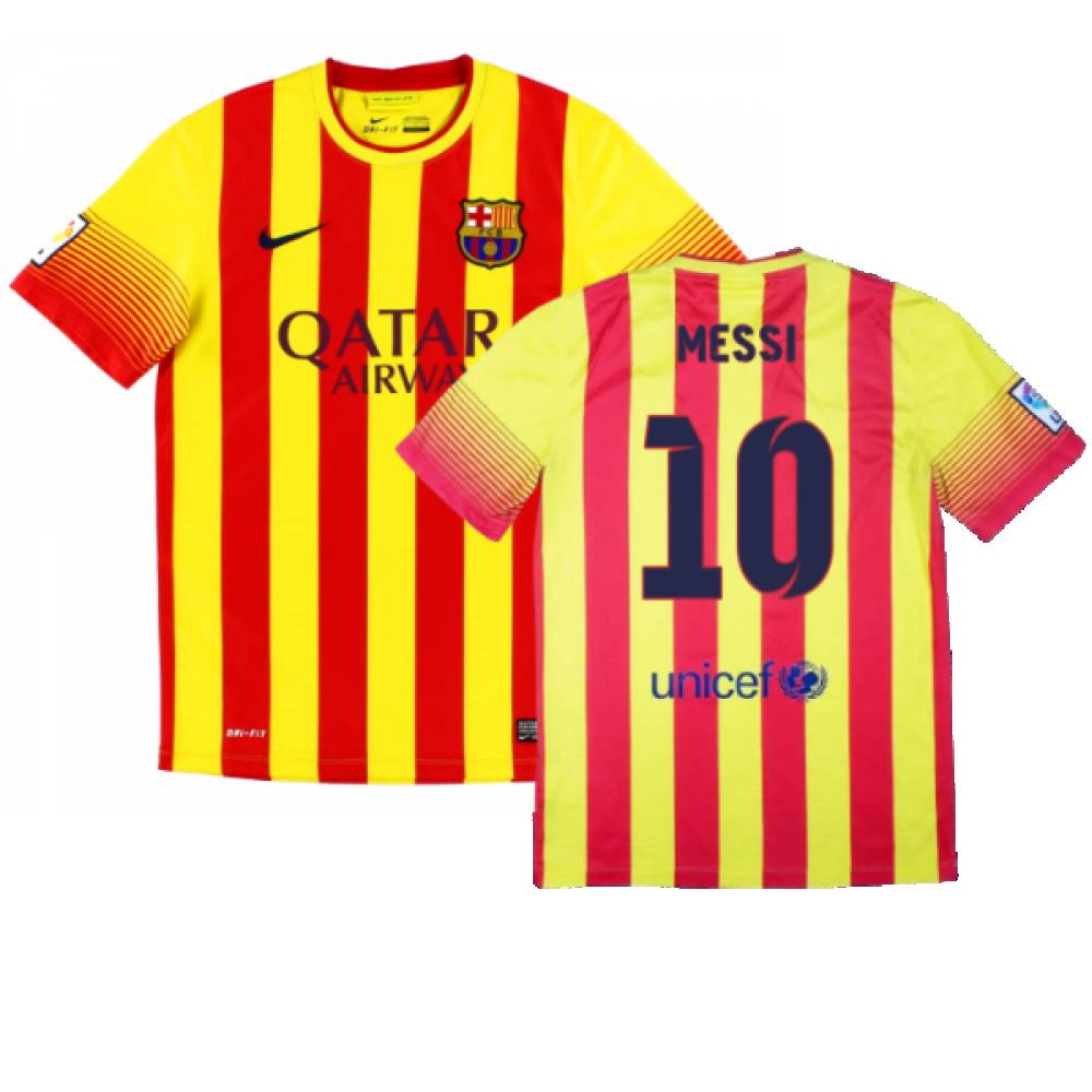 Barcelona 2013-14 Away Shirt (Very Good) (Messi 10)_0