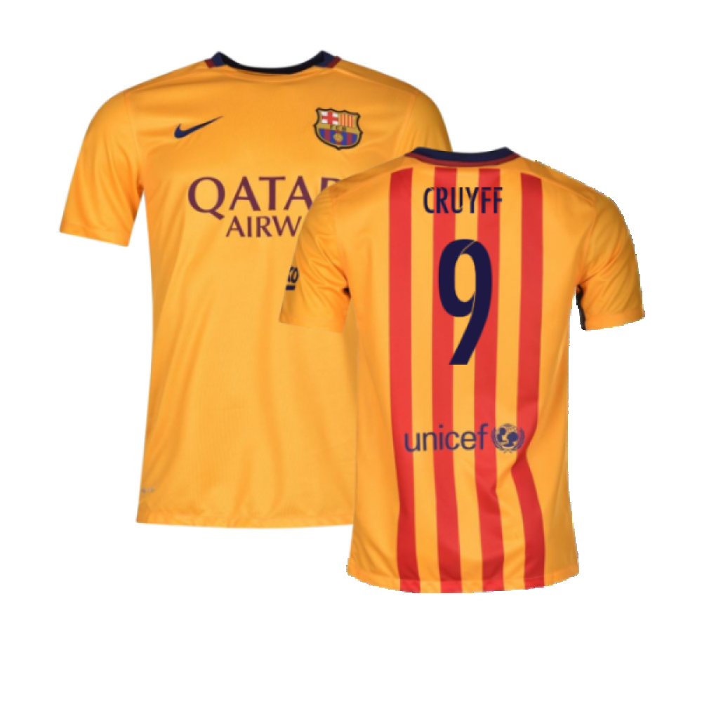 Barcelona 2015-16 Away Shirt (XLB) (Excellent) (Cruyff 9)_0