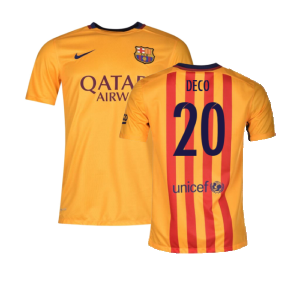 Barcelona 2015-16 Away Shirt (L) Suarez #9 (Excellent) (Deco 20)_0