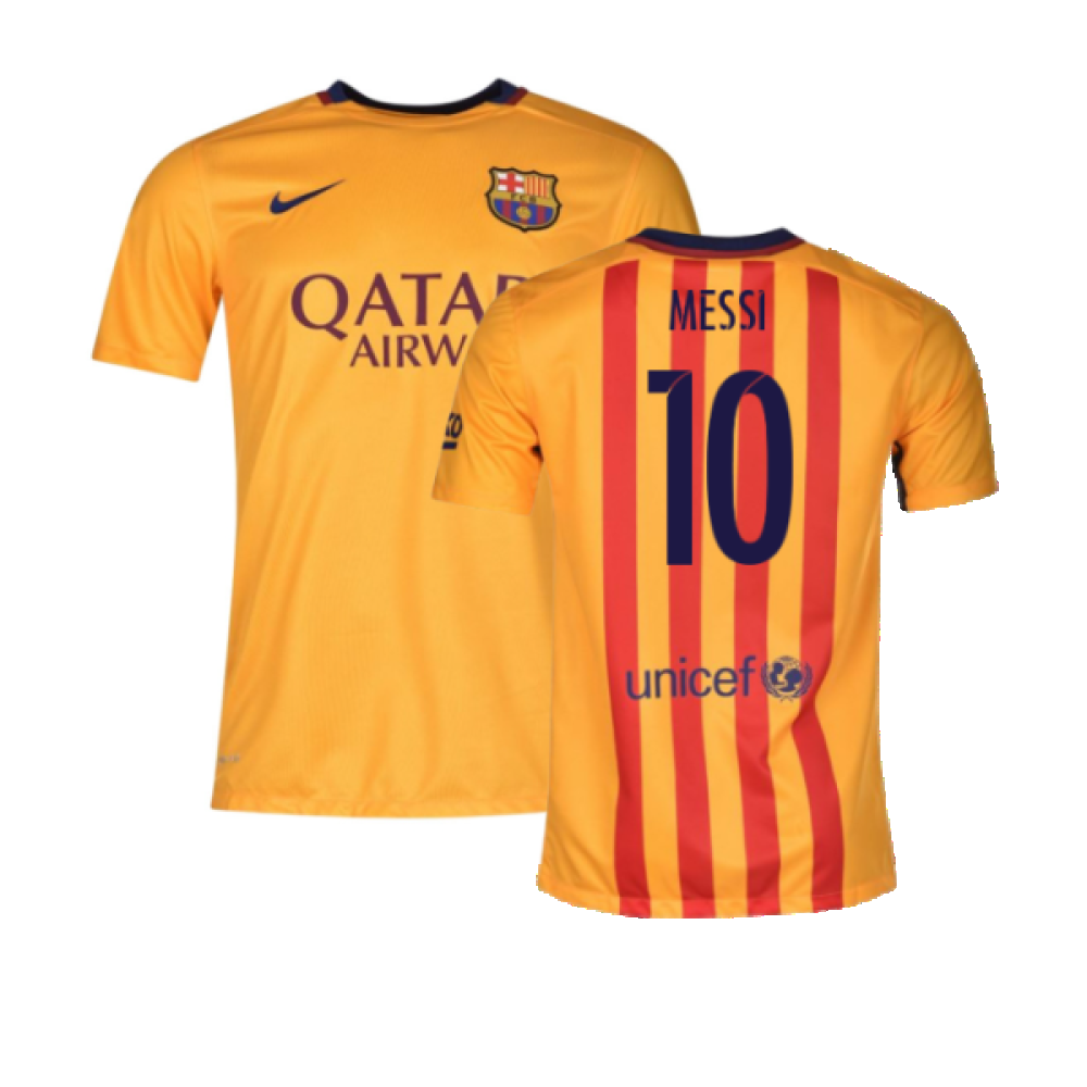 Barcelona 2015-16 Away Shirt (MB) (Mint) (Messi 10)_0