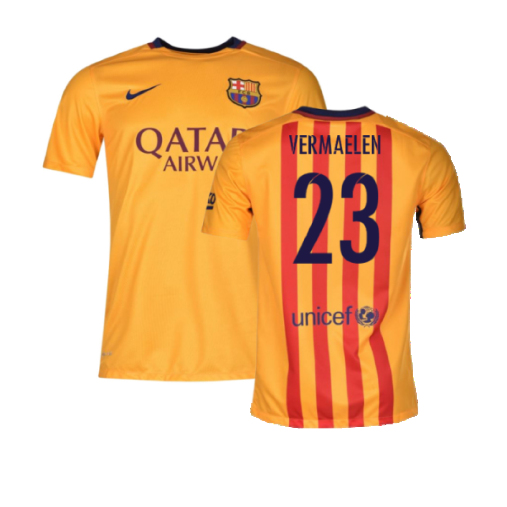 Barcelona 2015-16 Away Shirt (MB) (Mint) (Vermaelen 23)_0