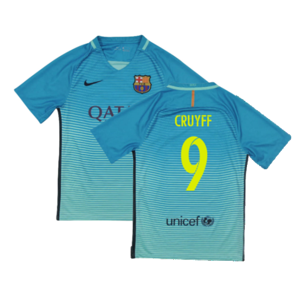 Barcelona 2016-17 Third Shirt (XLB) Messi #10 (Mint) (Cruyff 9)_0