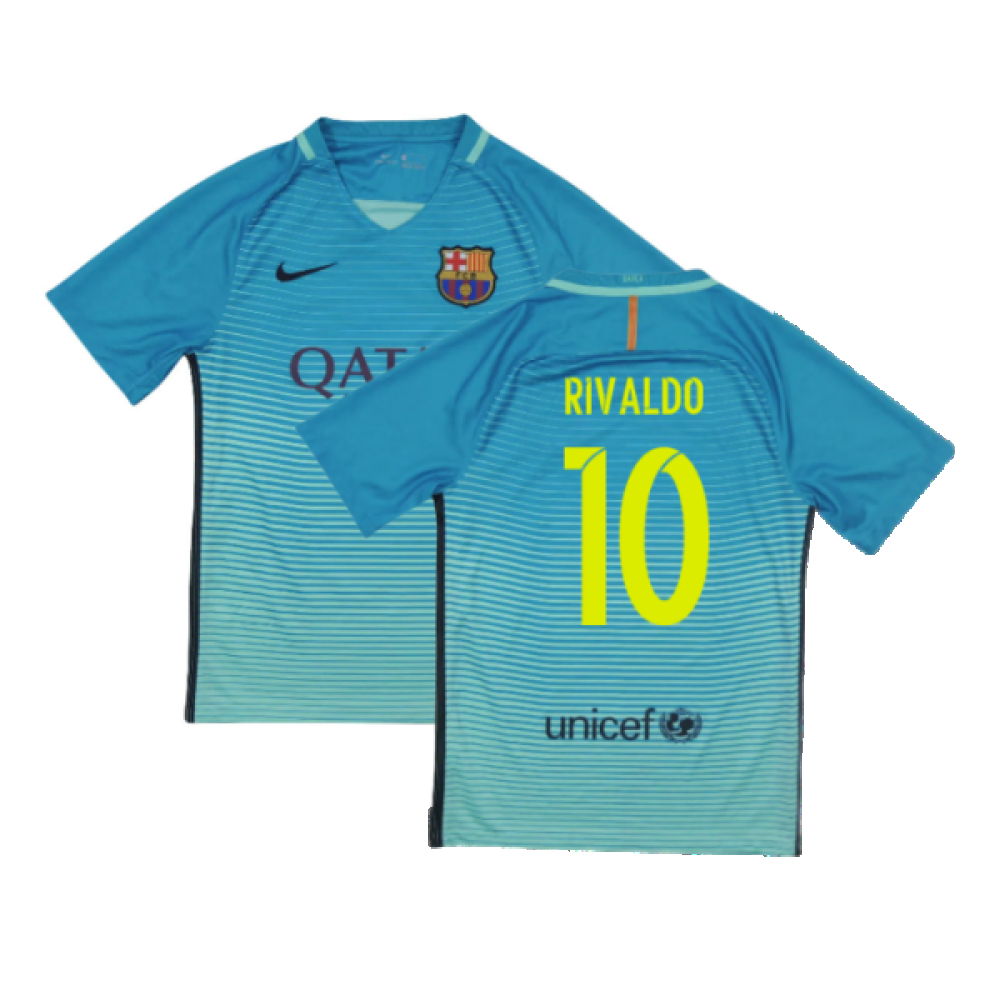 Barcelona 2016-17 Third Shirt (XLB) Messi #10 (Mint) (Rivaldo 10)_0