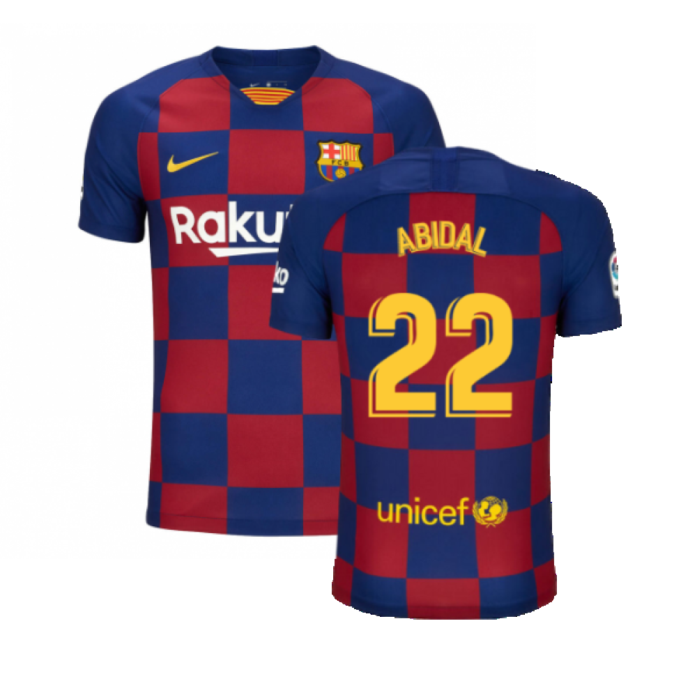 Barcelona 2019-20 Home Shirt (S) (BNWT) (ABIDAL 22)_0