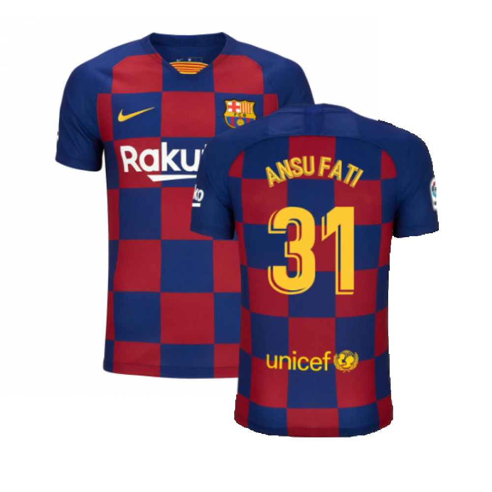 Barcelona 2019-20 Home Shirt (S) (BNWT) (Ansu Fati 31)_0