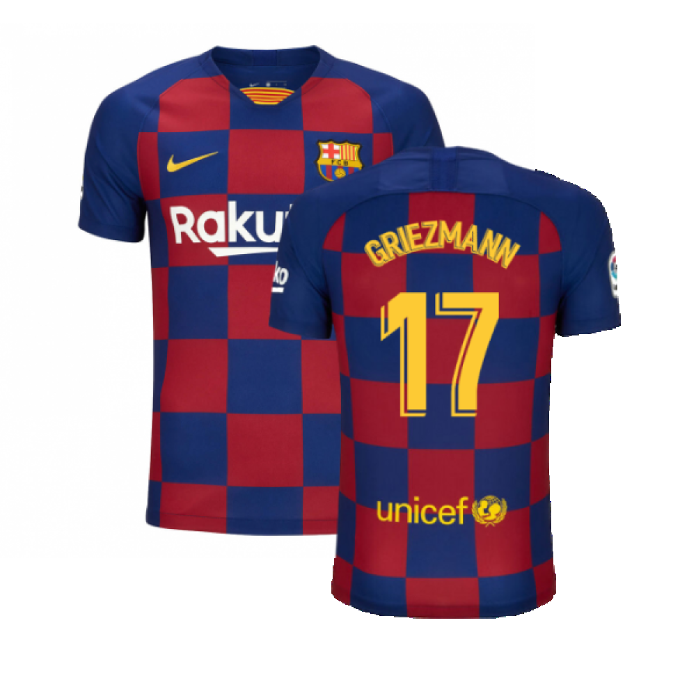 Barcelona 2019-20 Home Shirt (S) (BNWT) (Griezmann 17)_0