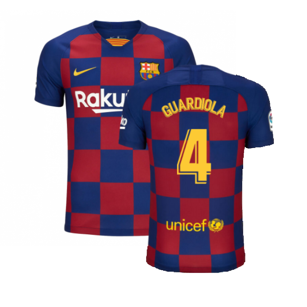 Barcelona 2019-20 Home Shirt (s) (Mint) (GUARDIOLA 4)_0