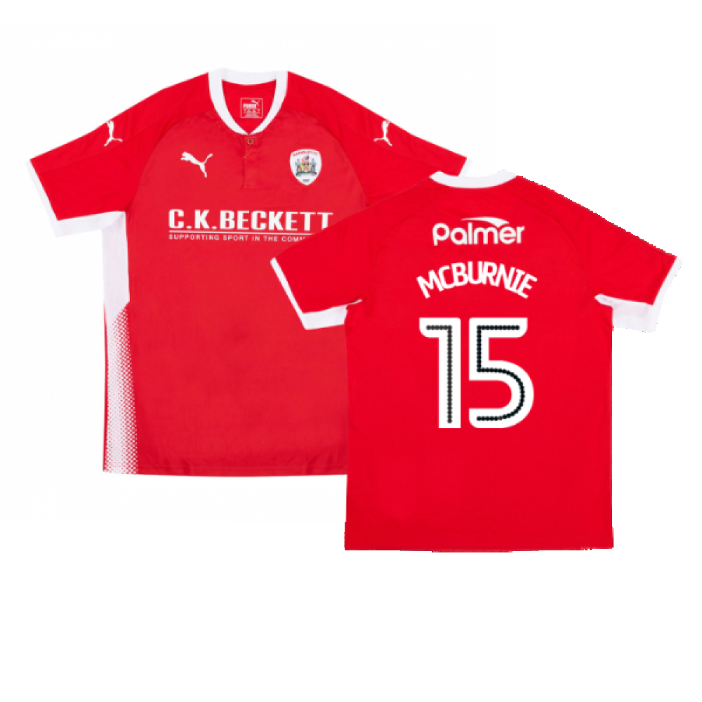 Barnsley 2017-18 Home Shirt (Mint) (MCBURNIE 15)_0