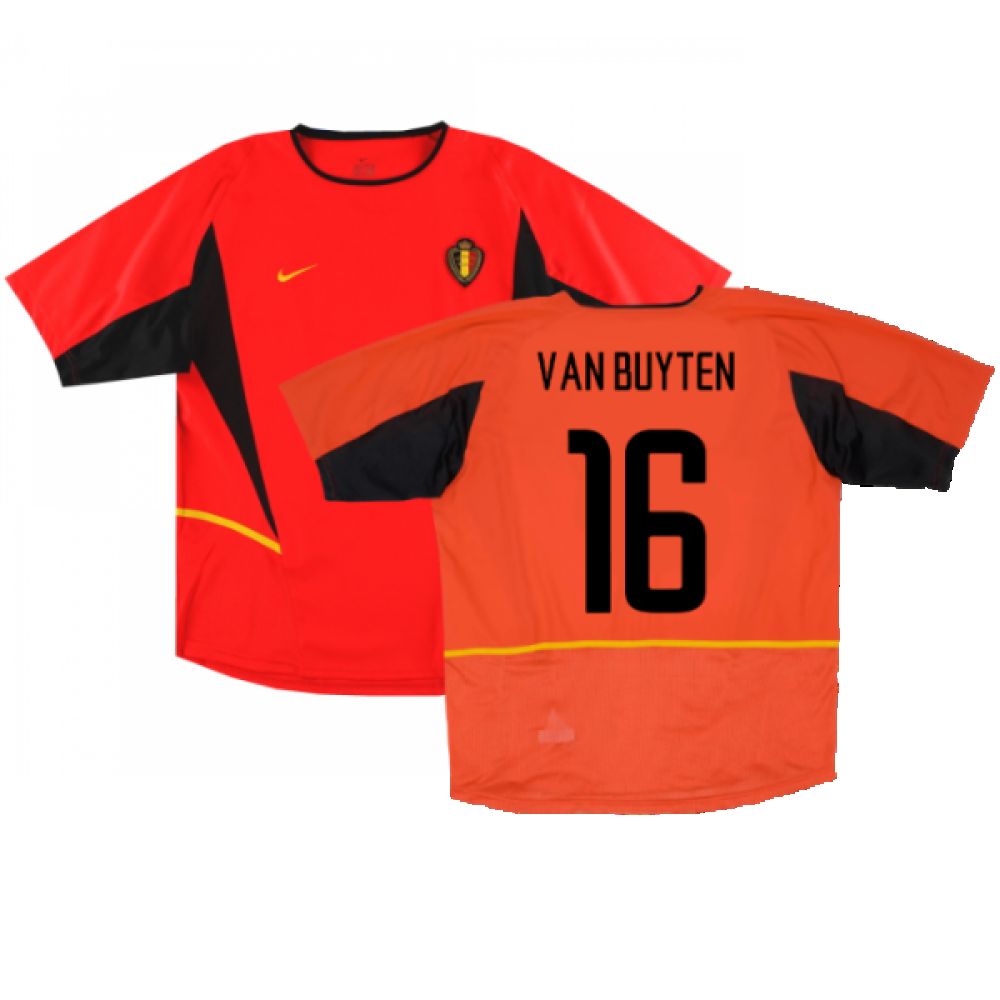 Belgium 2002-04 Home Shirt (Excellent) (Van Buyten 16)_0