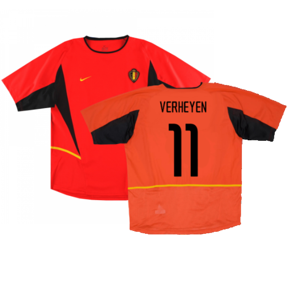 Belgium 2002-04 Home Shirt (Excellent) (Verheyen 11)_0