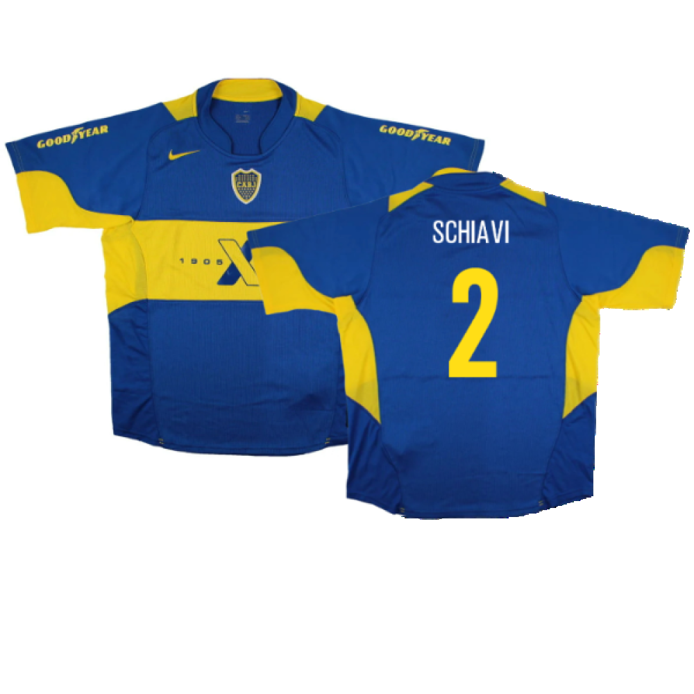 Boca Juniors 2005-06 Home Shirt (L) (Excellent) (Schiavi 2)_0