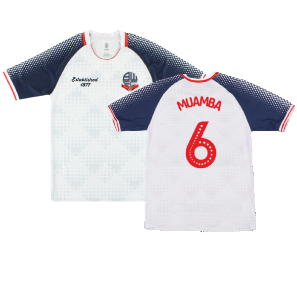 Bolton Wanderers 2019-20 Home Shirt (Sponsorless) (M) (Mint) (Muamba 6)_0