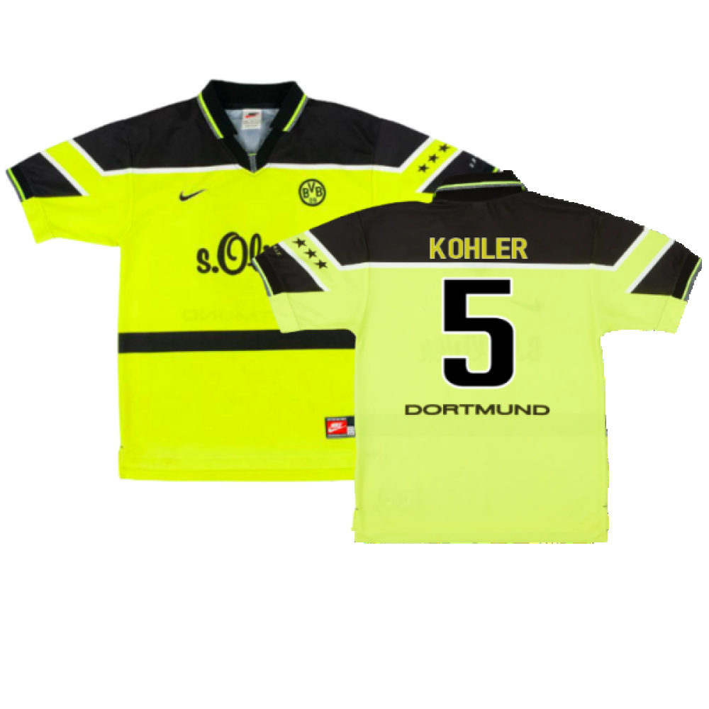 Borussia Dortmund 1997-1998 Home Shirt (L) (Excellent) (Kohler 5)_0