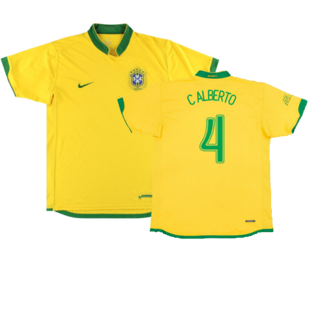 Brazil 2006-08 Home Shirt (L) (Excellent) (C Alberto 4)_0