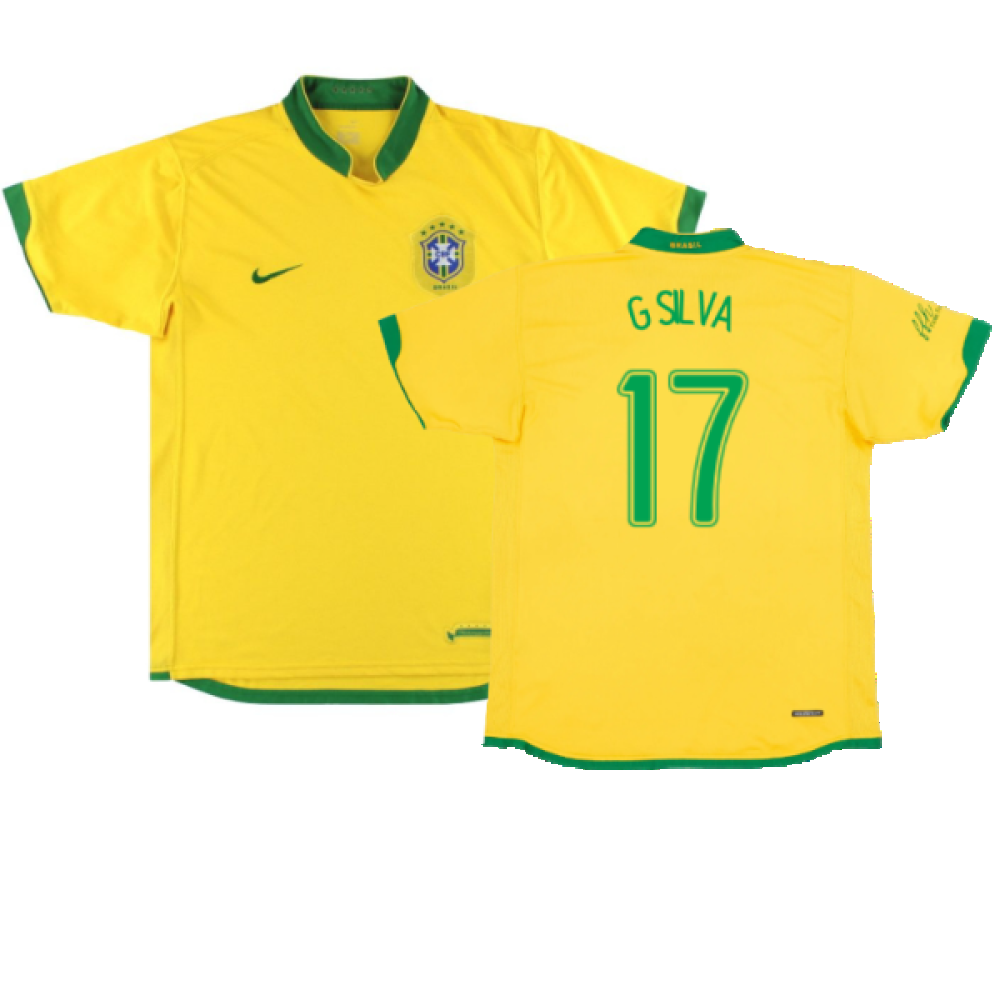 Brazil 2006-2008 Home Shirt (XXL) (Good) (G Silva 17)_0