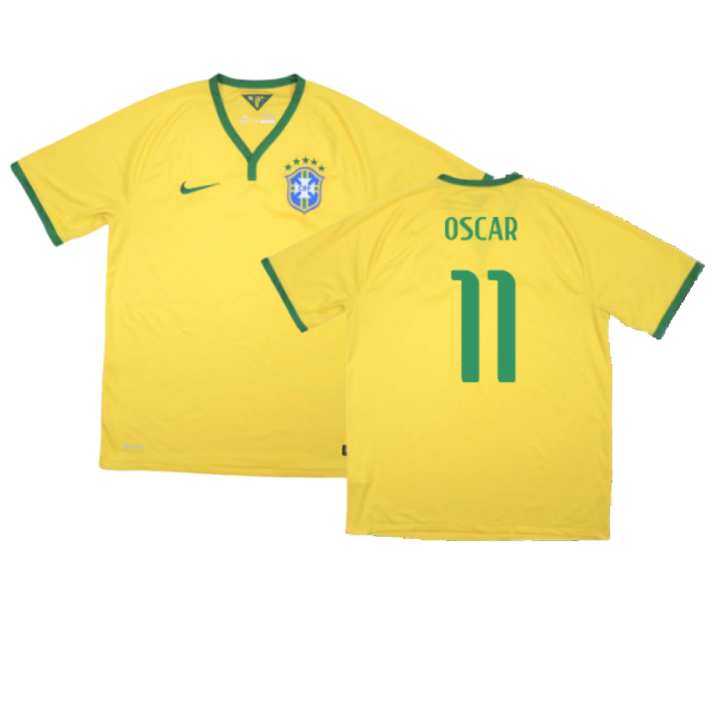 Brazil 2014-15 Home Shirt (Excellent) (Oscar 11)_0