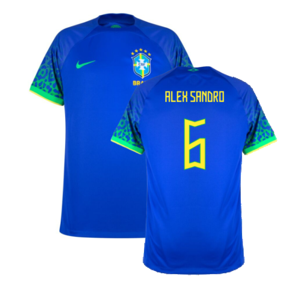 Brazil 2022-23 Away Shirt (XSB) (Mint) (Alex Sandro 6)_0