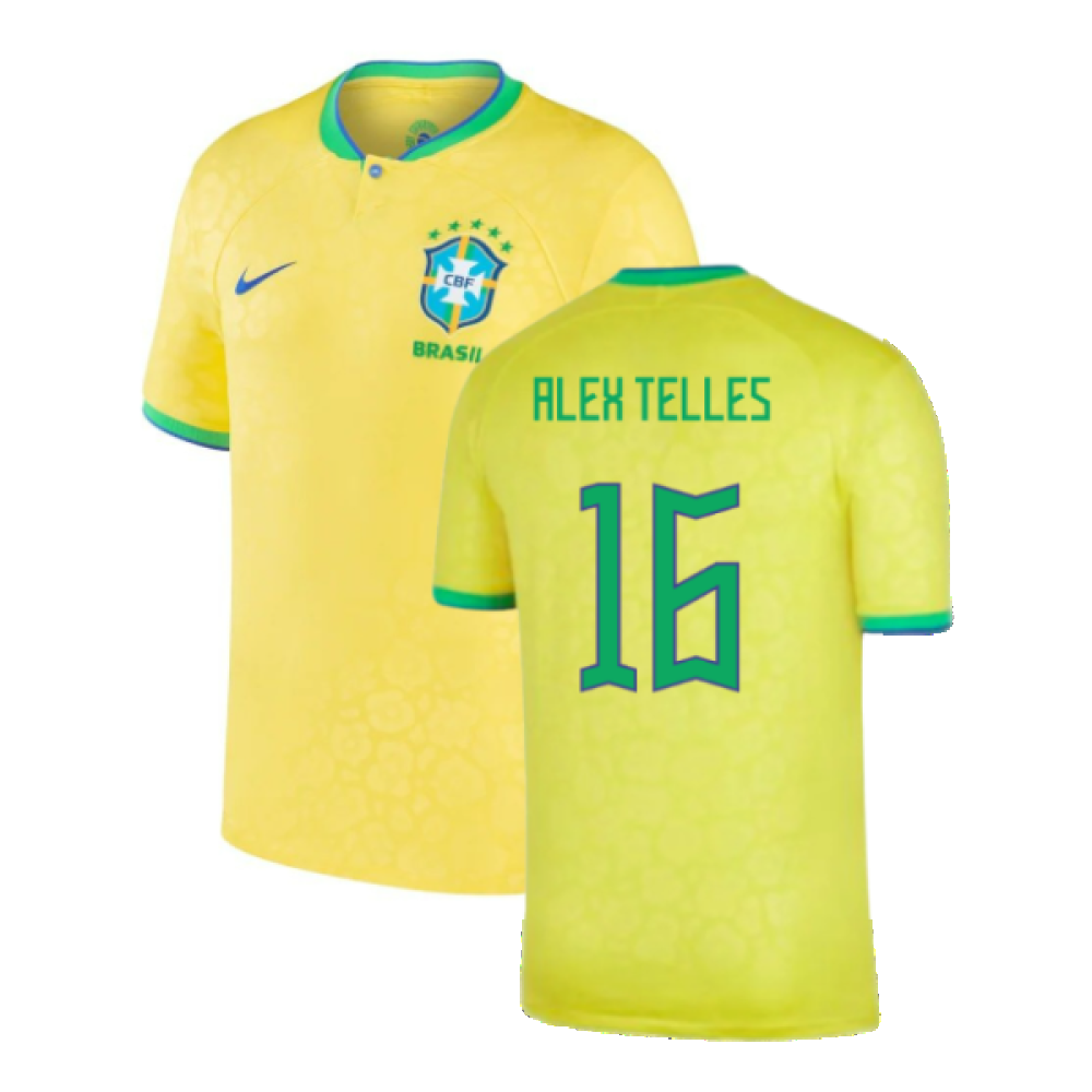 Brazil 2022-23 Home Shirt (Baby) (3-6 months) (Excellent) (Alex Telles 16)_0