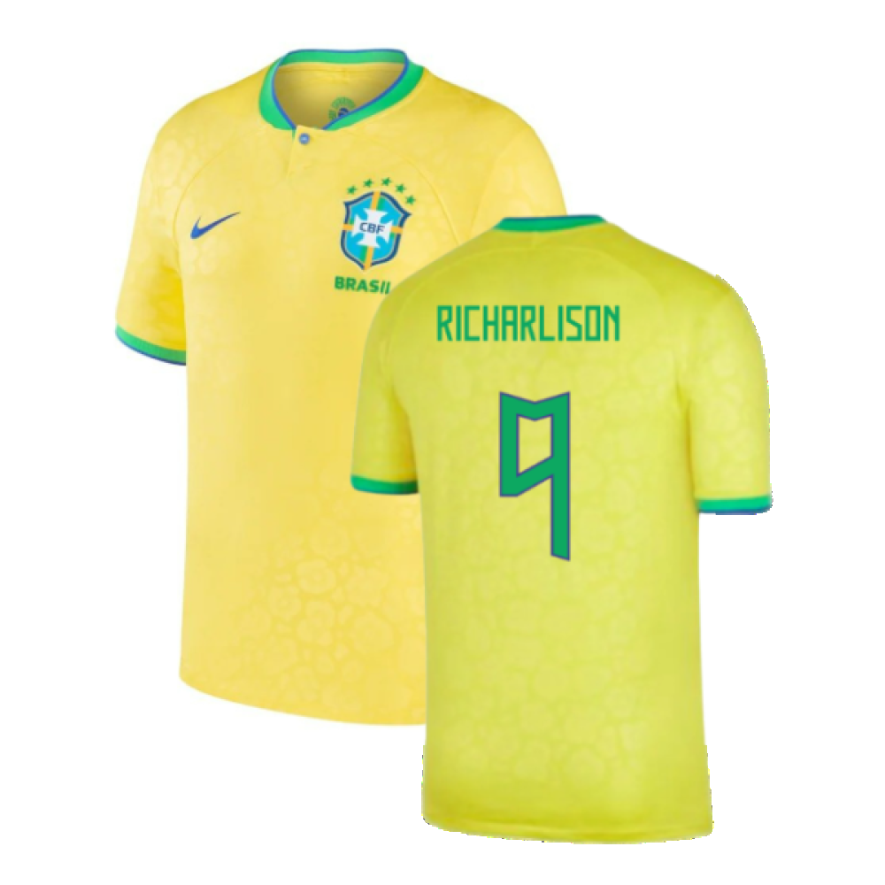 Brazil 2022-23 Home Shirt (Baby) (3-6 months) (Excellent) (Richarlison 9)_0