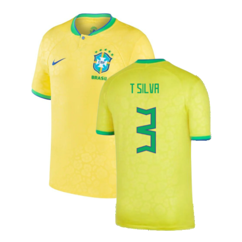 Brazil 2022-23 Home Shirt (Baby) (3-6 months) (Excellent) (T Silva 3)_0