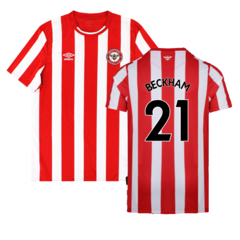 Brentford 2021-23 Home Shirt (S) (Excellent) (Beckham 21)_0